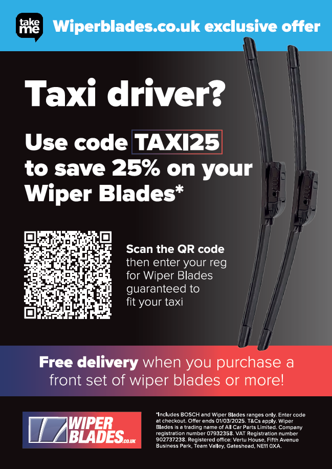 Take Me Taxi - Take Me Wiper Blades Offer